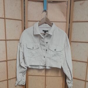 Forever 21 Women's Cropped Corduroy Jacket